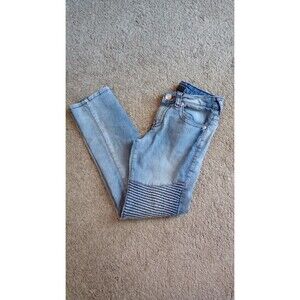 True Religion Geno Blue Moto Relaxed Slim Jeans Boy’s Size 14